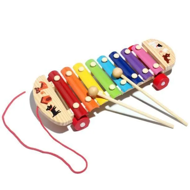 Jouet musical Xylophone en bois pour bébé et enfant - Sagesse - WSM60720105-3