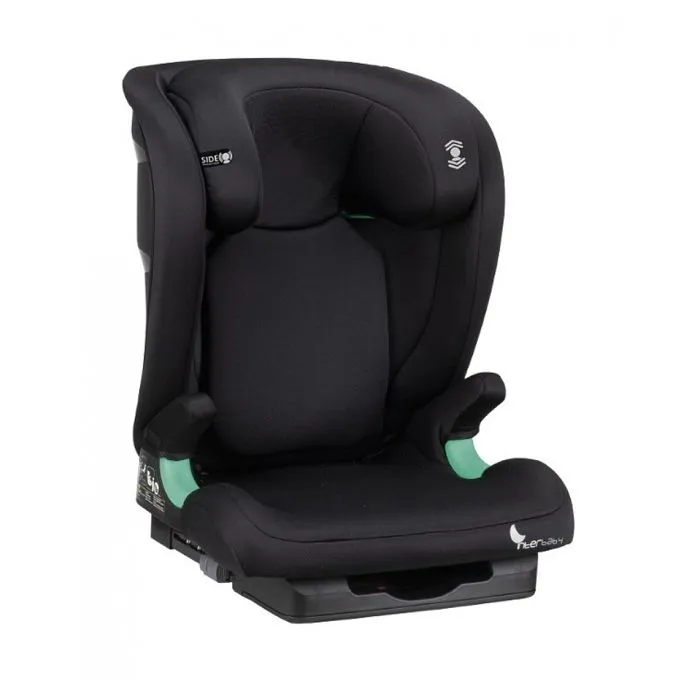 Siège auto Interbaby Juno noir - Groupe 1/2/3 - Ceinture de sécurité - Confortable et sécurisé-0