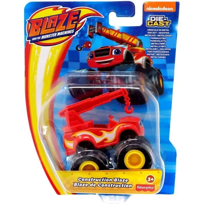 Blaze and The Monster Machines - Véhicule métal Die-cast - Blaze de construction - FISHER PRICE - Enfant-0