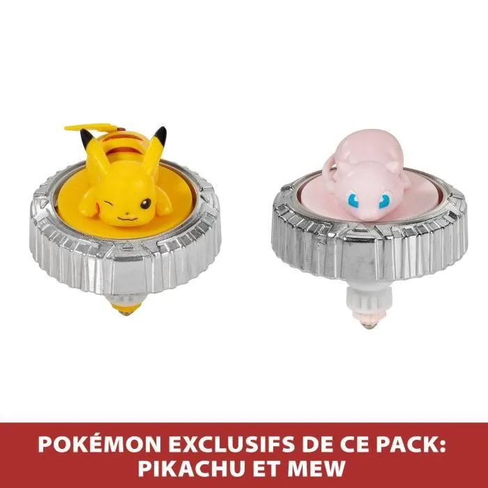 Arène Pokémon et 2 Toupies - BANDAI - JW4403 - Pikachu vs Mewtwo-3