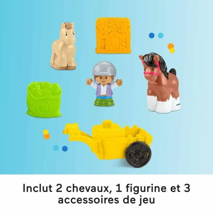 FISHER-PRICE Little People-L’écurie des Joyeux Chevaux avec 6 éléments - Fisher-Price - HWR84-4