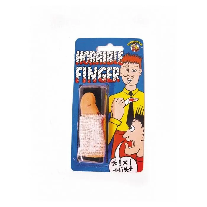 Faux doigt sanglant - PARTY PRO - Farces et attrapes - Adulte - Rouge - Mixte-0