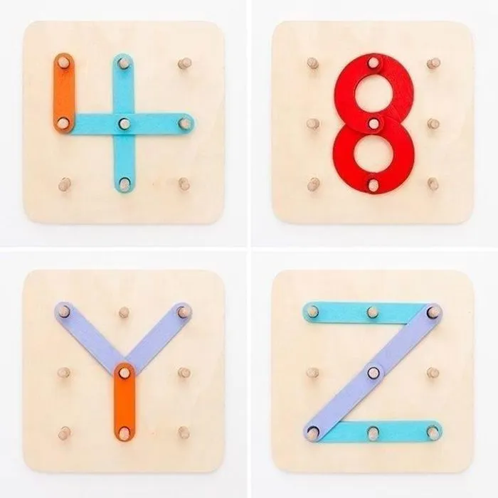 Plateau de jeu en bois pour création montessori-2