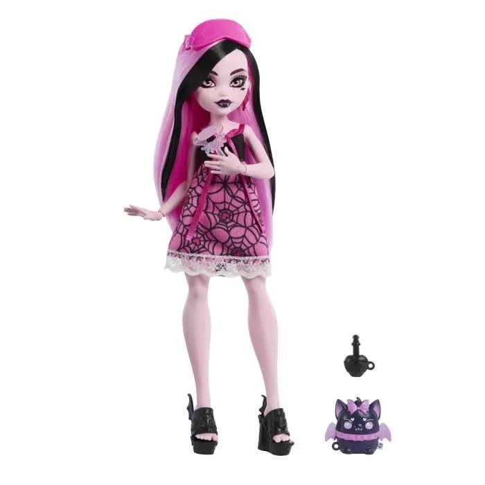 Monster High-Secrets Enfouis-Coffret Poupée Soirée Pyjama Terrifiante - 4 ans+- HYV64-2