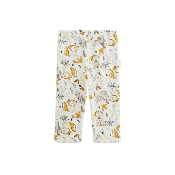 Pyjama bébé - Petit Loup - 2 pièces - Velours - Ocre - Garçon-5