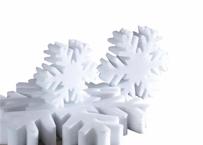 Riffelmacher - weinberger - 68331 - Flocon de Neige 3D dans Un Sac-Noel et bricolage-40 cm, , Blanc-0