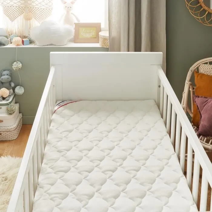 P'tit Lit - Matelas Bébé Parfait - 60x120 cm - 2 Faces : Ultra Respirant l'Été / Chaud et douillet l'Hiver - Anti Acarien --2