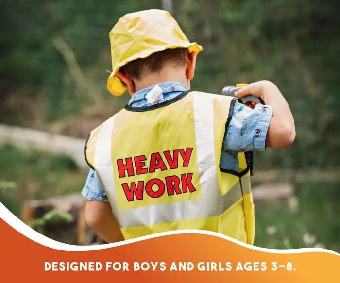 Bricolage - etabli - outil Dress up america - 705 - Jeu d'habillage de jeu de role d'ouvrier de construction d'enfants-2
