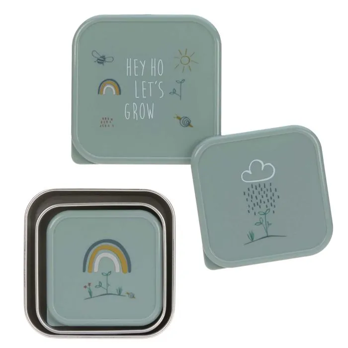 Lot de 3 boites gigognes en inox Garden Explorer - LASSIG-1