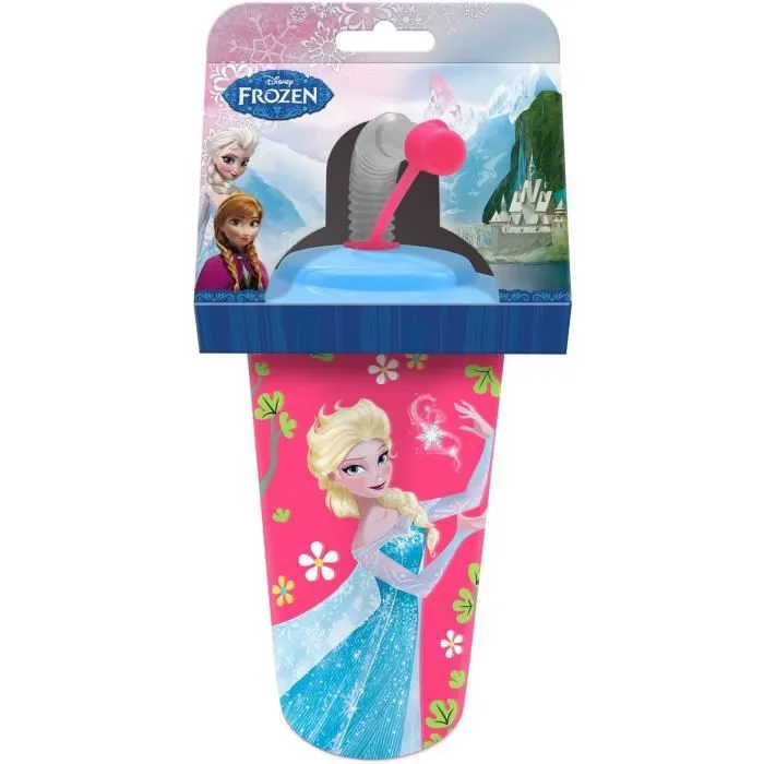 LA REINE DES NEIGES Verre à Paille 3D 500 ml-1