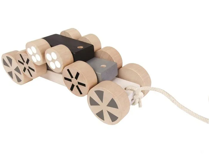 Jeu en bois Autos mobiles 3 en 1 - PLAN TOYS - Mixte - Lot de 3 véhicules - Intérieur-0