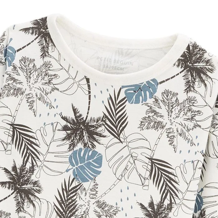 T-shirt garçon - Petit Béguin - Tonga - Lot de 2 - Manches longues - 95% coton - Bleu-3