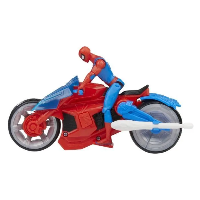Figurine Spider-Man Arachno-moto lance-toile avec véhicule et projectiles - HASBRO - dès 4 ans-4