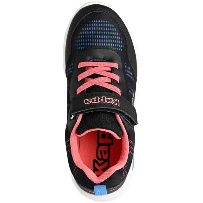 Bebeboutik Chaussures Wamby EV pour Garcon Noir rose peche KAPPA Scratch Semelle lumineuse