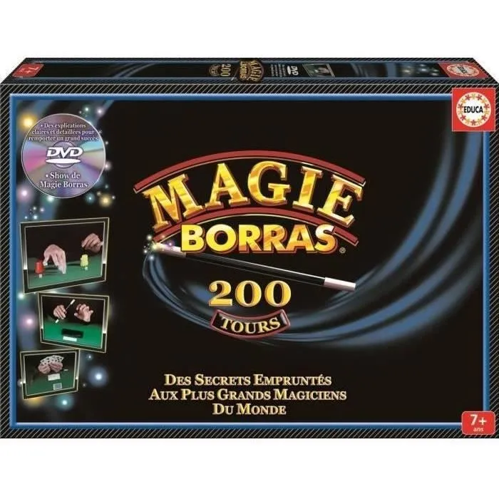 Kit de magie EDUCA Magie Borras 200 Tours - Formez-vous comme les meilleurs magiciens du monde-0