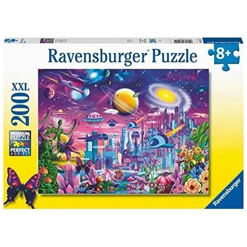Puzzle - RAVENSBURGER - Cosmic City - 200 pièces - À partir de 8 ans - Thème Science et espace-0