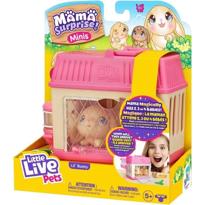 Peluches P'tits Lapins Mama Surprise - Little Live Pets - Moose Toys-6