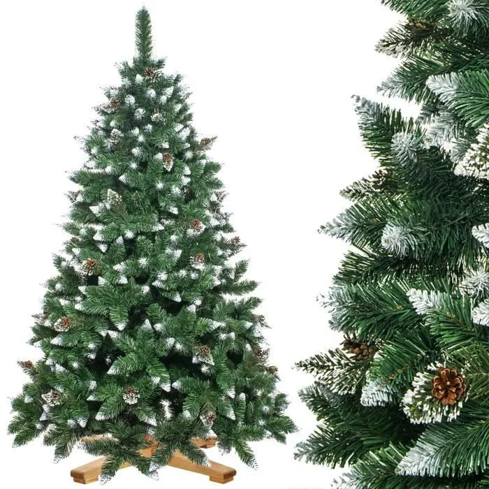 Sapin de Noël artificiel - Royal Trees - 220 cm - PVC - Neige artificielle - Classique-0
