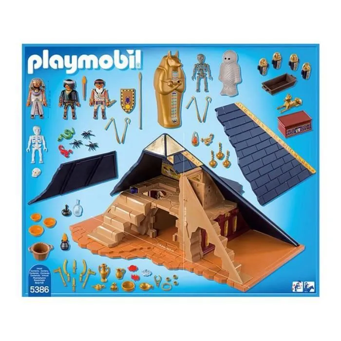 PLAYMOBIL History - Pyramide du Pharaon - Contient 3 personnages et des accessoires - Mixte - A partir de 4 ans-2