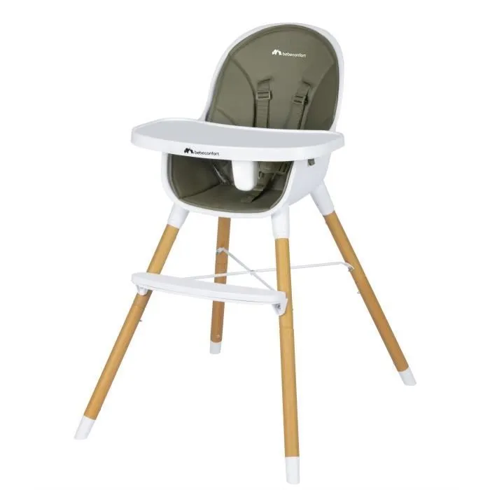 BEBECONFORT AVISTA Chaise haute évolutive, Dès 6 mois jusqu' à 6 ans (30 kg), se transforme en petite chaise enfant, Mineral green-4