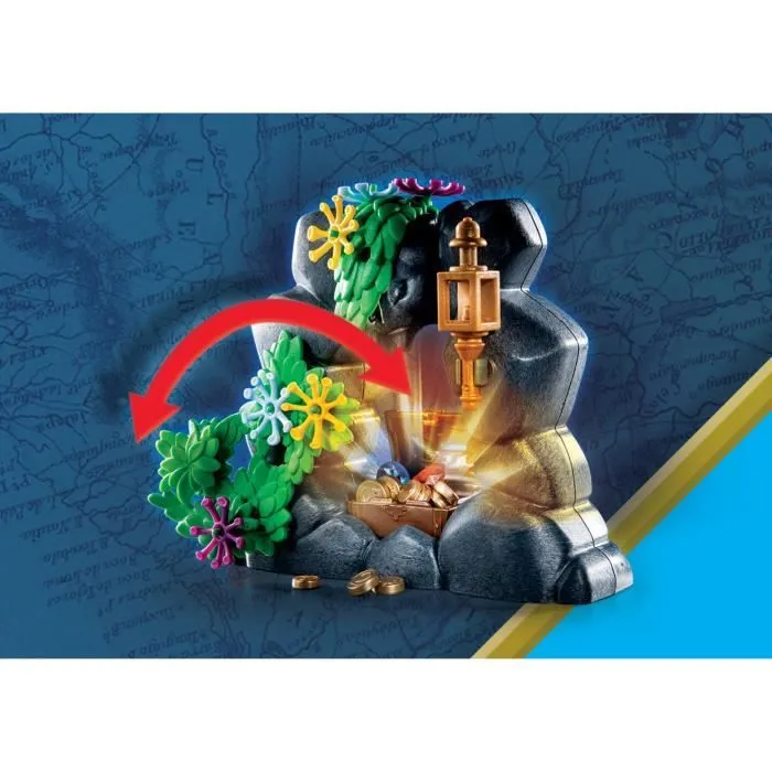 PLAYMOBIL - 70962 - Pirate - Ilôt des pirates - Aventure île au trésor - 104 pièces-6