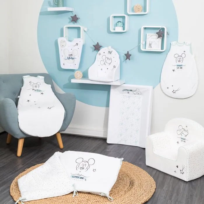 DISNEY Mickey Cape de bain - 80 x 80 cm Blanc/Vert-2