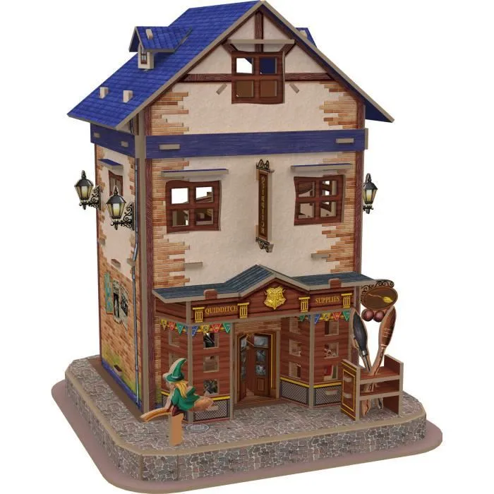 Puzzle 3D Harry Potter Le Magasin d'accessoires de Quidditch - CubicFun - 71 pièces - À partir de 8 ans-2