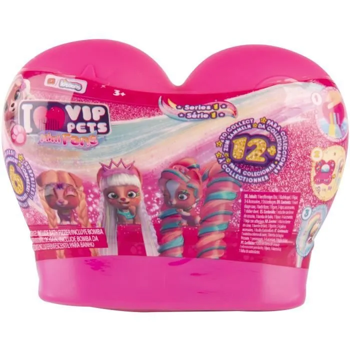 VIP Pets Mini Fans - IMC TOYS - 12 modèles + 1 rare à collectionner - cheveux EXTRA longs - 6 surprises incluses-3