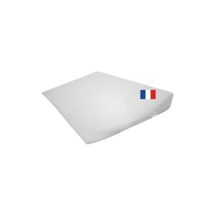 Plan incliné bébé - EASY DORT - 70x35 cm - Bouclette bambou - Blanc-0