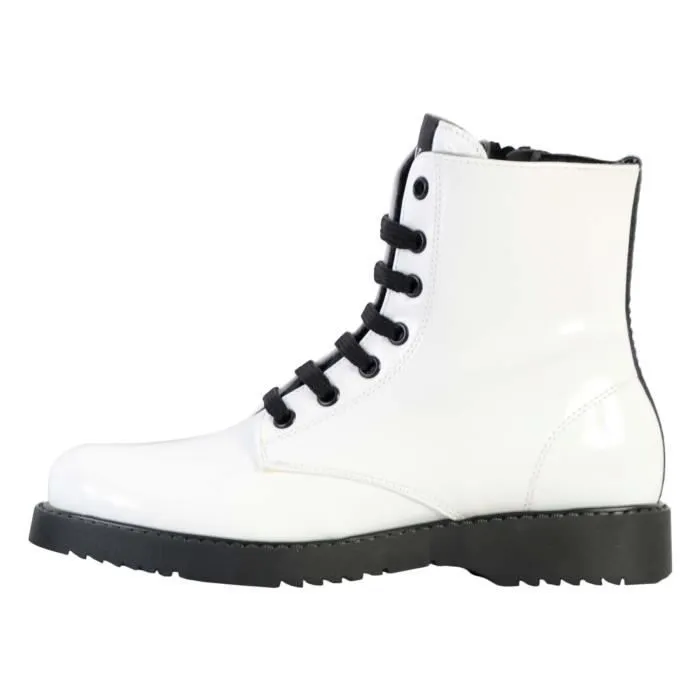 Bottine à Lacets - Calvin Klein - Blanc - Fermeture à Lacet - Talon Bloc - Confort Exceptionnel-0