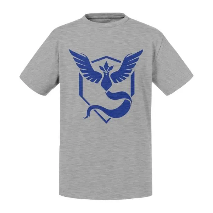 T-shirt Enfant Gris Pokemon Go Equipe Sagesse Jeux Vidéo Geek-0