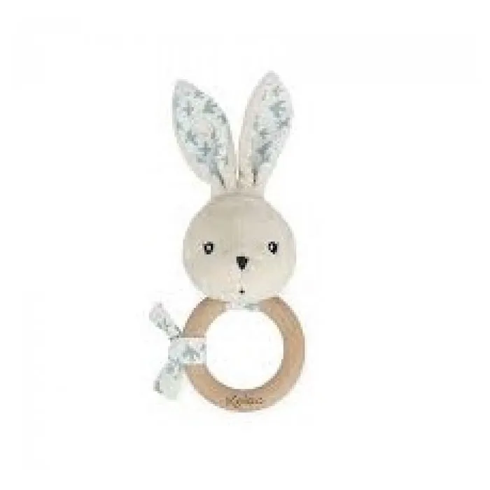 Hochet lapin Colombe 12 cm - KALOO - Mixte - Multicolore - Bébé-1