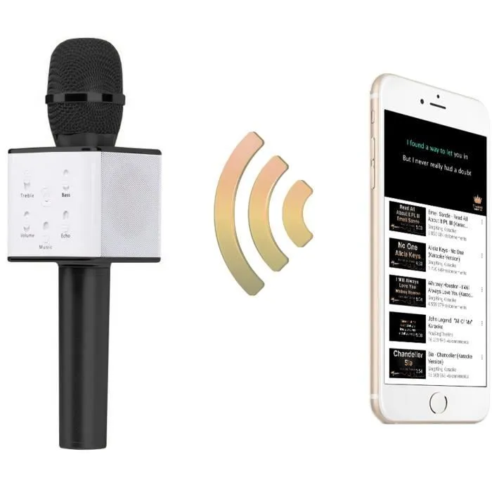 Micro Karaoké Bluetooth RYVAL avec 2 enceintes intégrées-1
