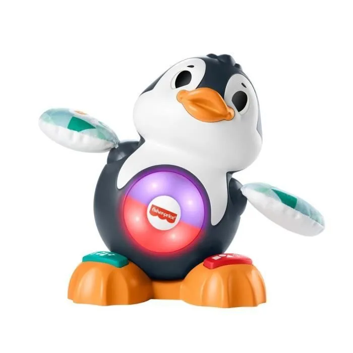 Fisher-Price - Valentin le Pingouin Linkimals - Jouet d'éveil bébé - Dès 9 mois HCJ61-3