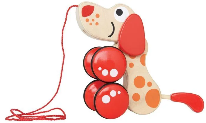 Chiot de promenade - Hape - Puppy - Rouge - Beige - Extérieur-3