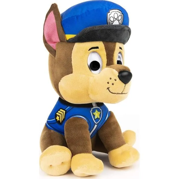 Peluche Chase la Pat' Patrouille - PAW PATROL - 25 cm - Mixte - Marron - Enfant-1