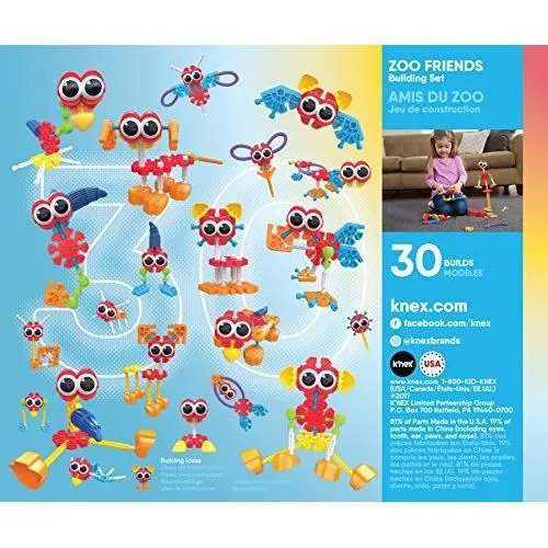Kit de Construction - K'nex - Kid Zoo Friends - Mixte - 55 pièces-1