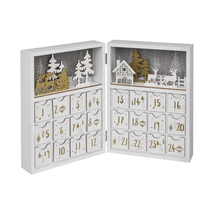 Calendrier de l'Avent en bois à remplir - OSE - Personnalisation - Pour enfant - Mixte-0