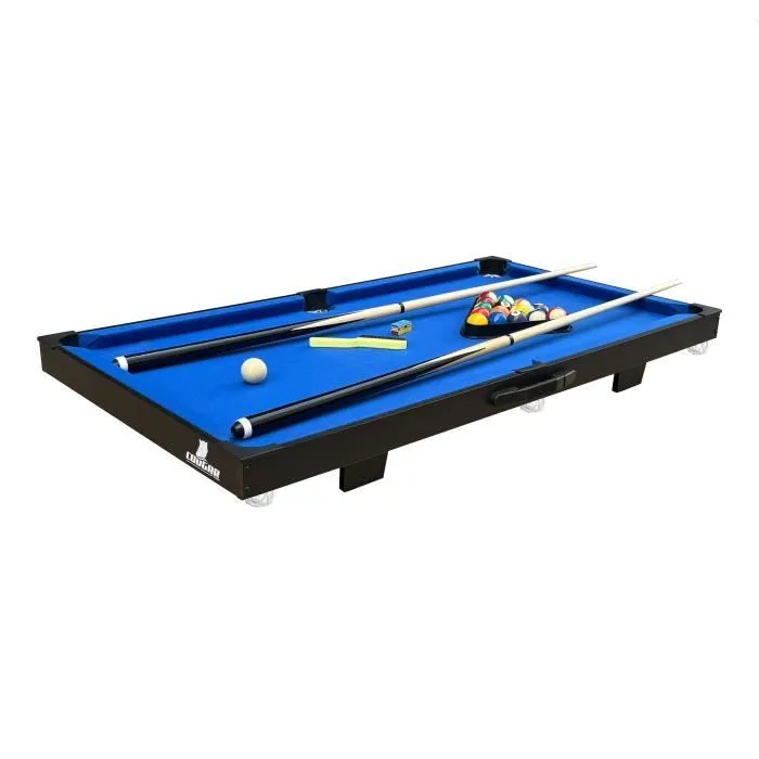 Table multi jeux Cougar 3-en-1 - COUGAR - Mini Noir-Bleu - Jeux de billard, hockey et tennis de table-1