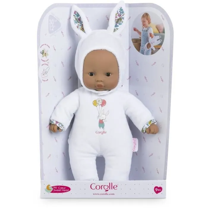 Poupon - COROLLE - Pti'Cœur Lapin Blanc - 30 cm - Dès 9 mois-8