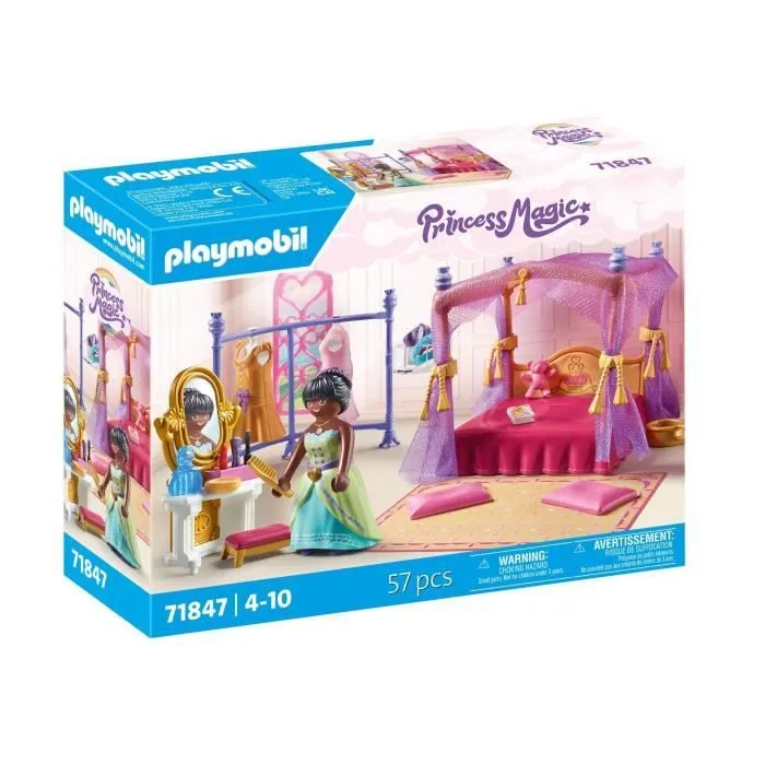 PLAYMOBIL 71847 Chambre de princesse avec lit baldaquin-0