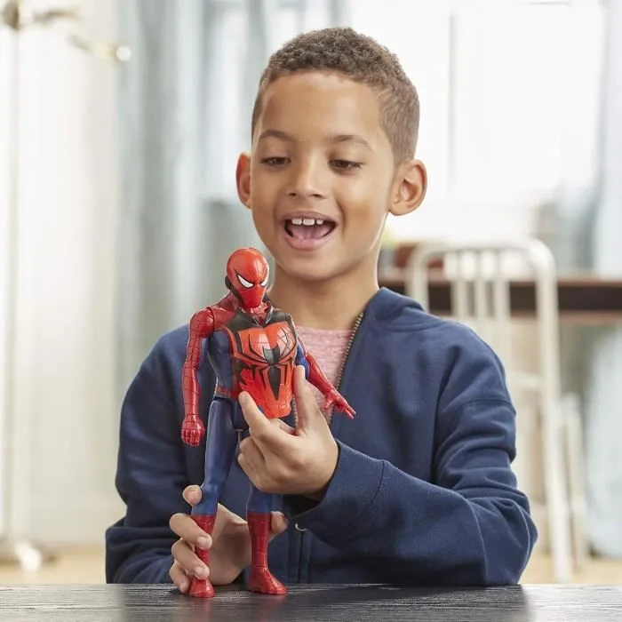 Figurine Spider-Man Titan Hero Series Blast Gear de 30 cm avec lanceur et projectile-4
