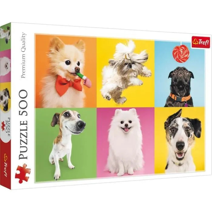 Puzzle 500 pièces - TREFL - Chiens - Adulte - 12 ans - 48 x 34 cm-2