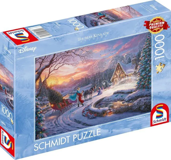 Puzzle - SCHMIDT - Cendrillon - 1000 pièces - Dessin animé - Qualité supérieure-3