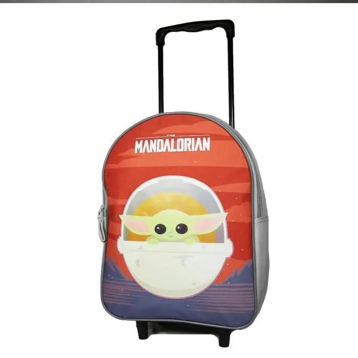Sac à dos à roulettes - Bagtrotter - Star Wars - 31 cm - Baby Yoda - Enfant Gris-0