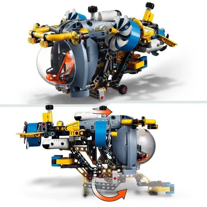 LEGO Technic 42201 Le sous marin de recherche en haute mer - Jeu de construction dès 9 ans-2