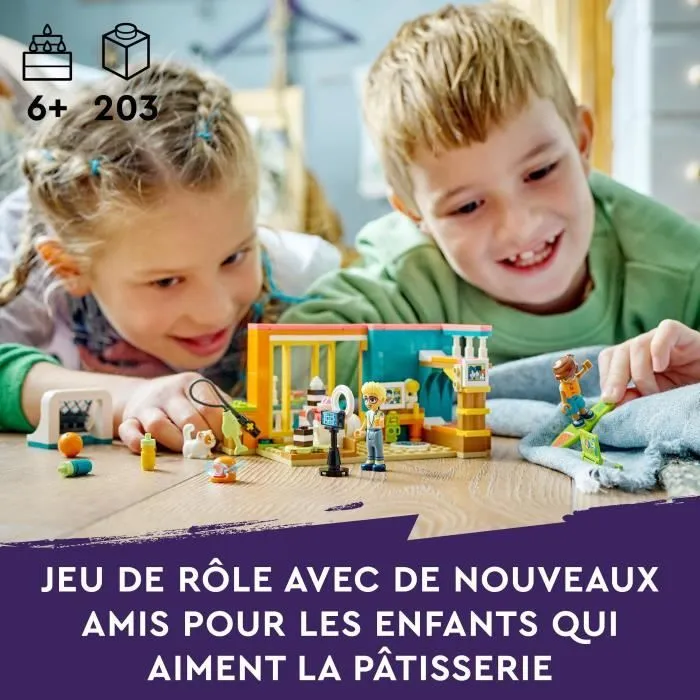 LEGO® Friends 41754 La Chambre de Léo, Jouet sur la Pâtisserie, avec Mini-Poupée-5