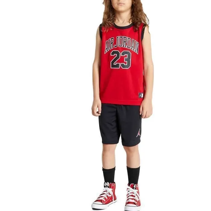 Survêtement Nike Muscle Rouge pour Enfant - Modèle 857559-023 - Manches Longues - Respirant - Basket-ball-0