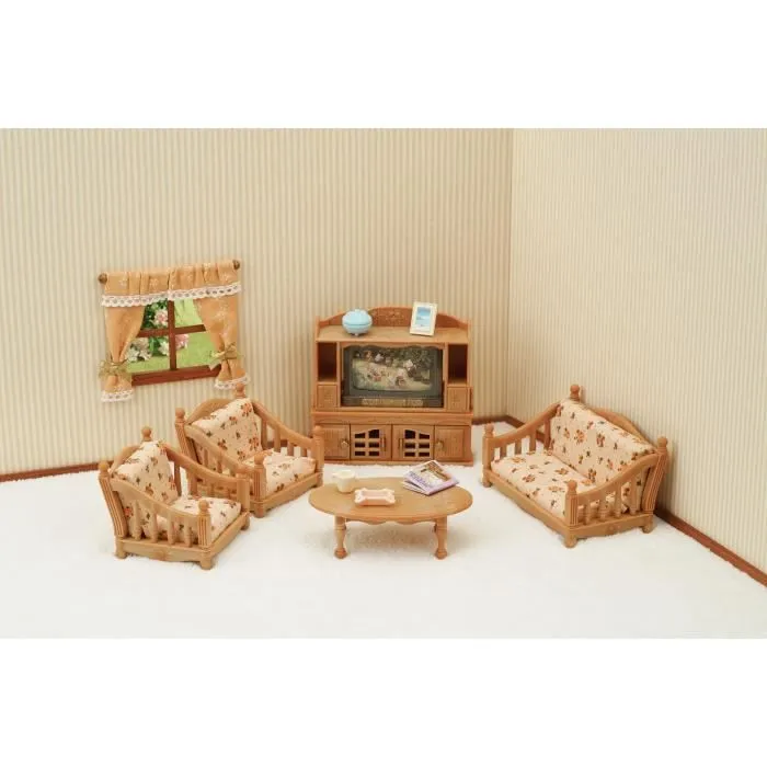 Figurines miniatures - SYLVANIAN FAMILIES - 5339 - La pièce à vivre - Meubles et accessoires pour enfants-2