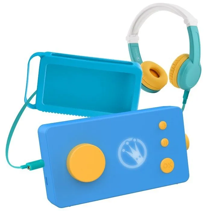 Console éducative - Lunii - Ma Fabrique à Histoires Bleue Nouveau Modèle - Casque Octave et Coque Odile Bleue - de 3 à 8 Ans-0